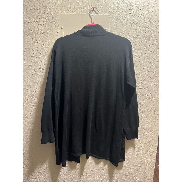 Gloria Vanderbilt Black Open Front Cardigan Woman’s Size XL - Picture 8 of 11